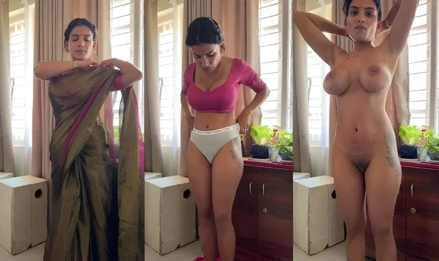 Resmi Nair Saree Strip 2025 Uncut Short Film
